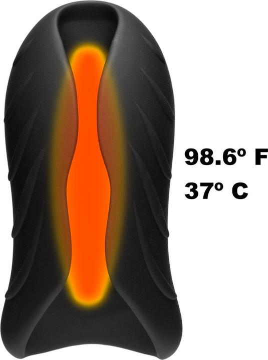 Actual product image Doc Johnson OptiMALE - Silicone Warming Stroker - Vibrating