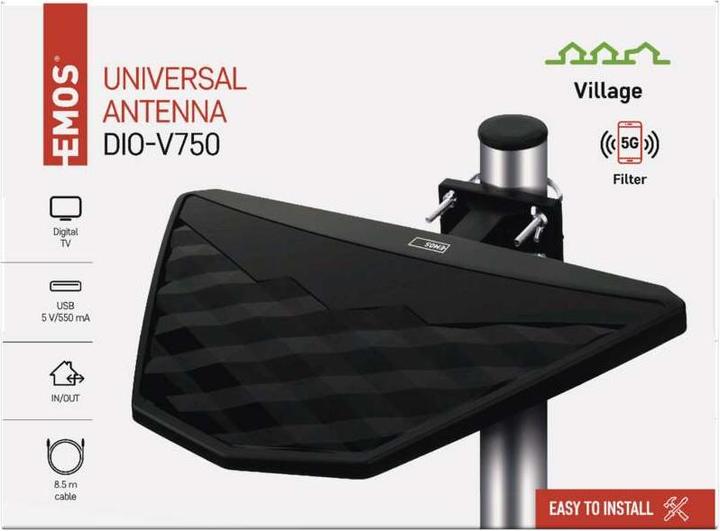 Image du produit Emos J0801 (Antenne d'intérieur, DVB-T / -T2, LTE)