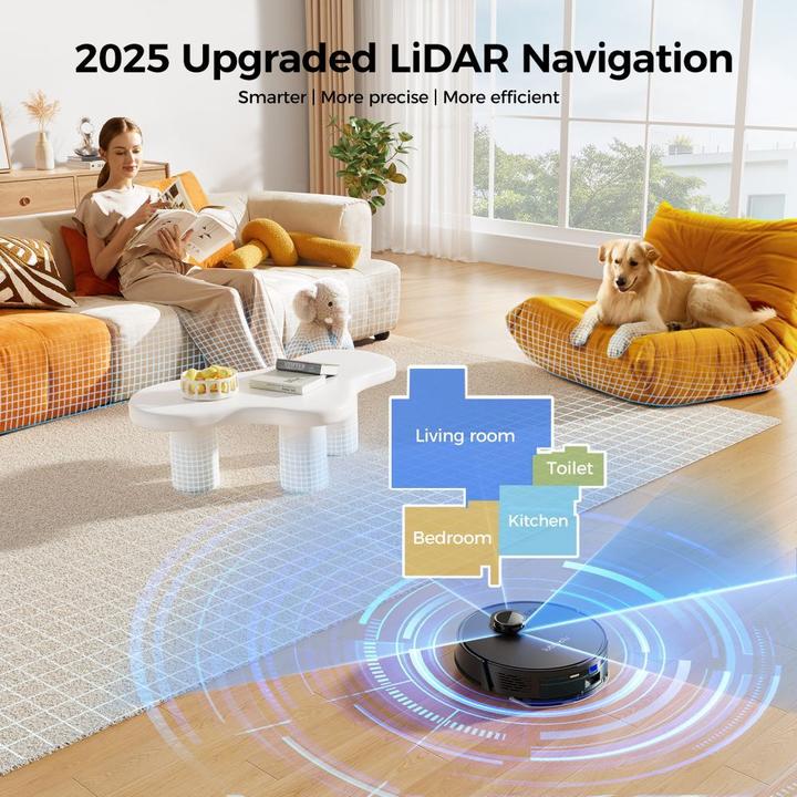 Actual product image Lubluelu Vacuum cleaner L15 Plus robot vacuum cleaner with self-empty station (Robot vacuum)