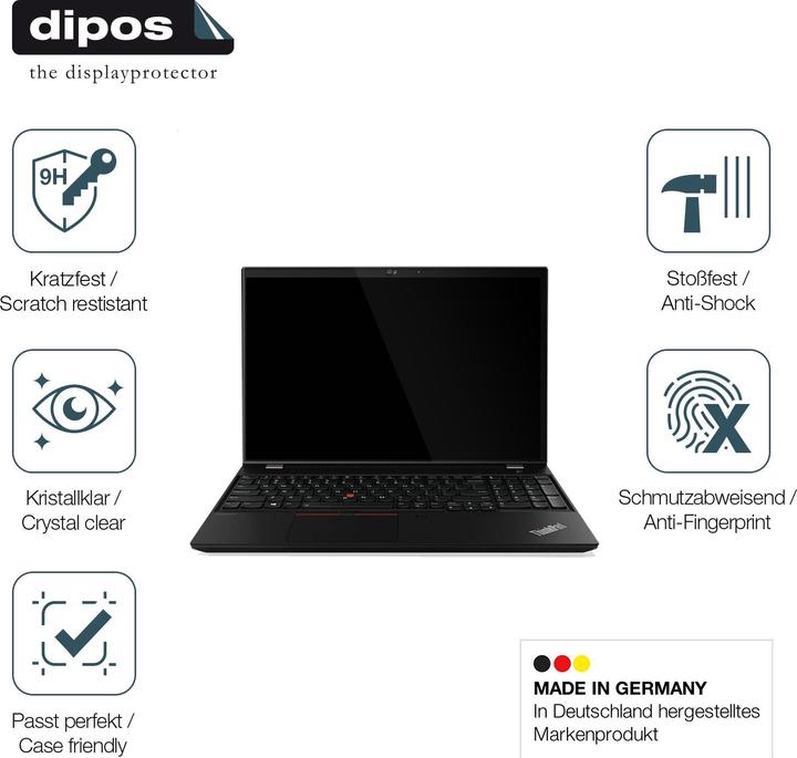Actual product image Dipos Anti-Shock Screen Protector Clear