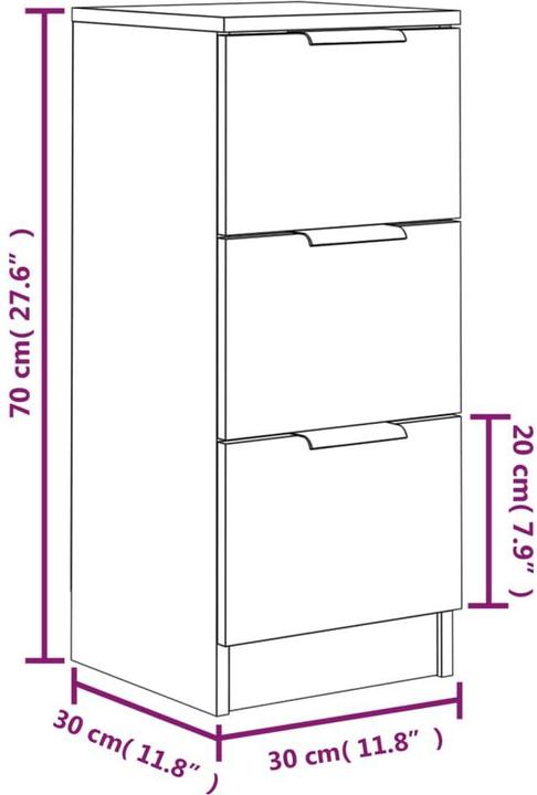 Image du produit VidaXL Tatum (30 x 30 x 70 cm)