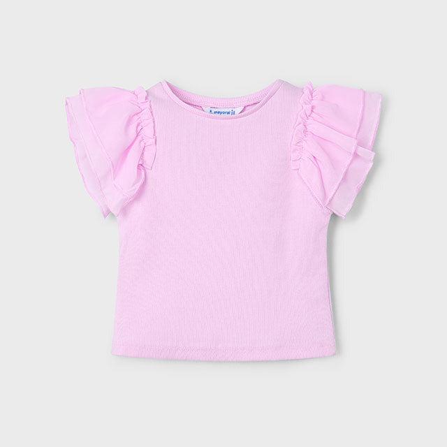 MAYORAL T-Shirt Tüllrüschen