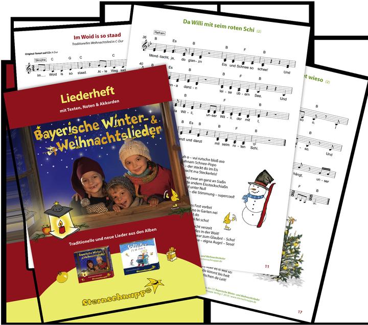 Produktbild Liederheft Bayerische Winter- und Weihnachtslieder (Deutsch, Margit Sarholz, Werner Meier, 2020)