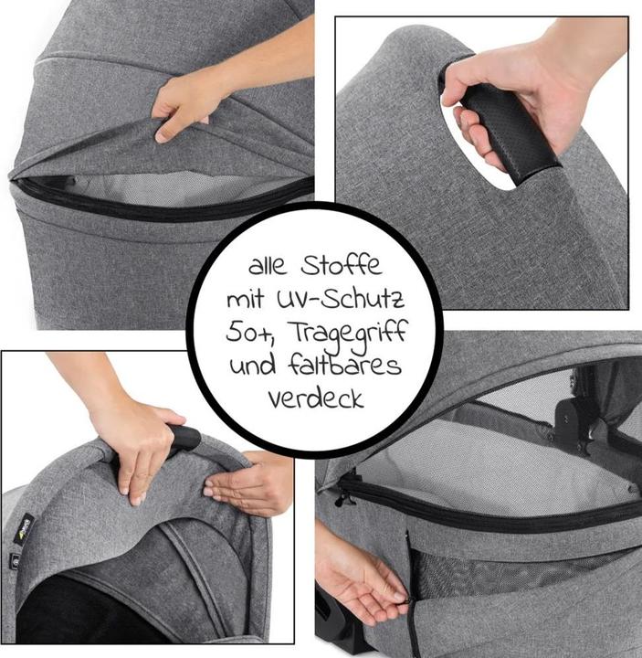 Produktbild Hauck Vision X Set Silver Melange Grey