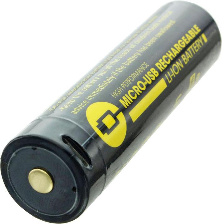 Actual product image AccuCell Akku 18650 mit Micro-USB-Ladebchse (1 pcs., 18650, 3300 mAh)