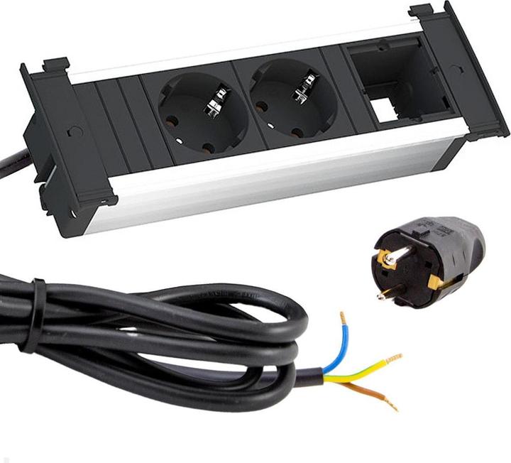 Actual product image Bachmann 927.002 Socket 2x AC (2 x, CEE 7/3, 2 m)
