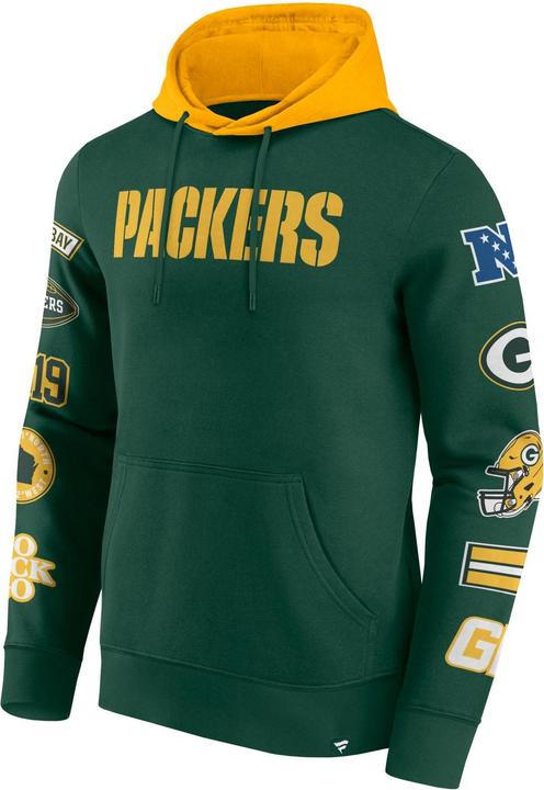 Fanatics Green Bay Packers NFL Sleeve Prints Hoody - 3XL (3XL)