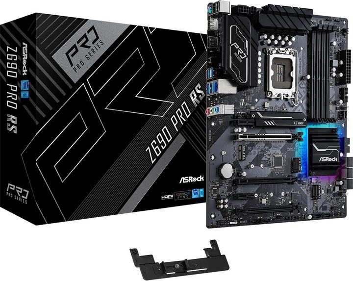 Productafbeelding AsRock MB Z690 PRO RS 1700 HDMI/DP DDR4 (LGA 1700, Intel Z690H, ATX)