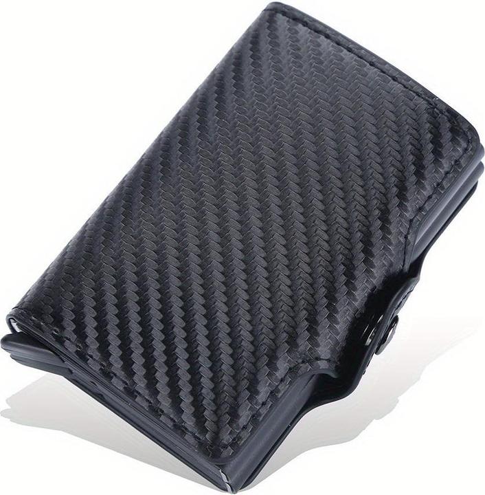 Produktbild Activity Board Automatische RFID-Kartenhalter, Rfid-Blockierung Double Box Metall Brieftasche, Herren-Kartenhalter