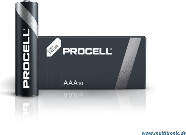Productafbeelding Duracell Procell (10 Pcs., AAA, 1222 mAh)
