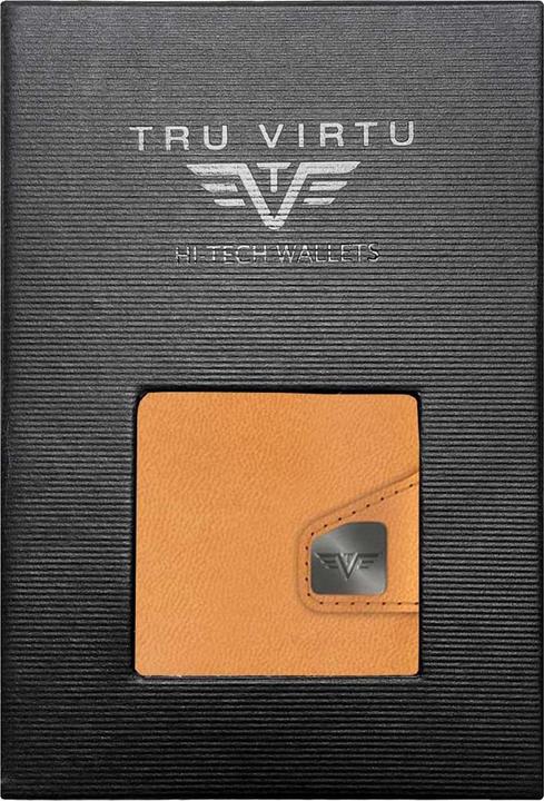 Image du produit Tru Virtu Portefeuille Click & Slide Vegan Bio Apple noix/argent