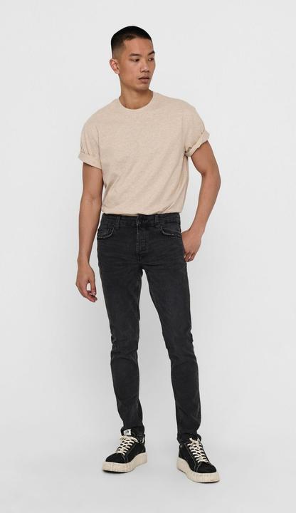 Actual product image Only & Sons ONSWarp Grey Slim Fit Jeans (28)