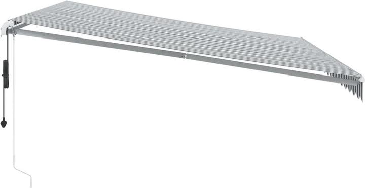 Produktbild VidaXL Markise Gelenkarmmarkise Sonnenmarkise Automatisch LED Braun 600x350cm (6 m)