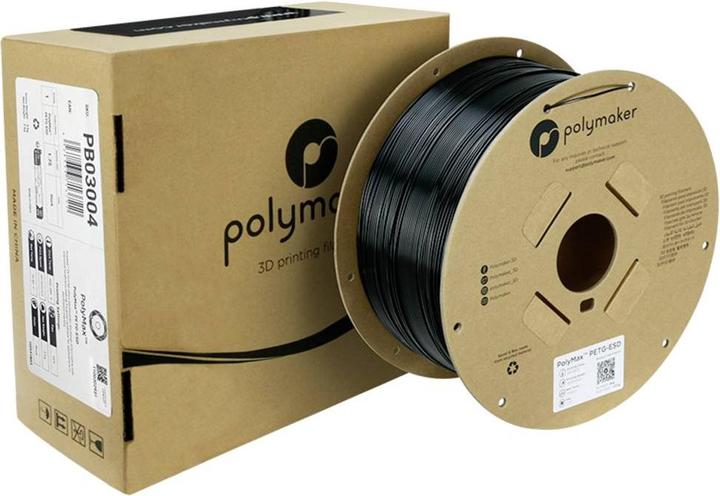 Produktbild Polymaker PolyMax PETG-ESD (PETG, 1.75 mm, 2000 g, Schwarz)