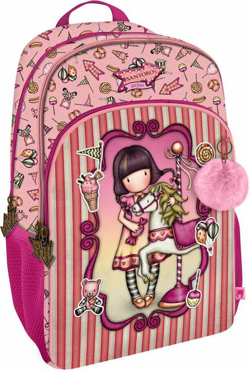 Gorjuss Schulrucksack Carousel Lachsfarben (29 x 45 x 17 cm)