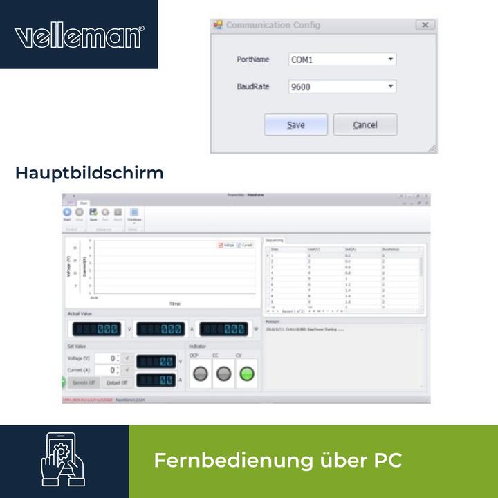 Actual product image Velleman Labps3005dn