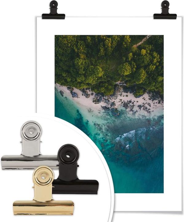 Actual product image Trenddeko The view from above: Forest and sea (30 x 40 cm)