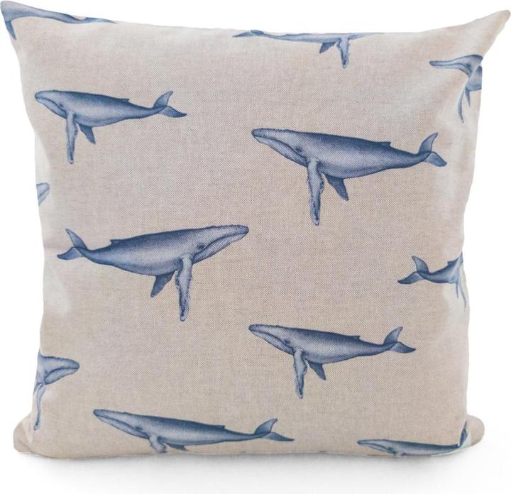 Plückefinken Cuddly cushion whales (40 x 40 cm)