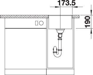 Produktbild Blanco Subline 320-F (34.70 cm, 42.70 cm)