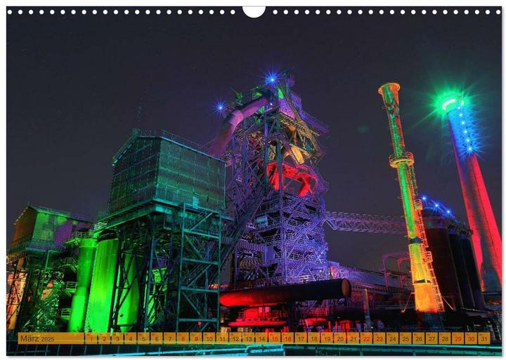 Produktbild RUHRPOTT LICHTER (Wandkalender 2025 DIN A3 quer), Monatskalender (A3, Deutsch)