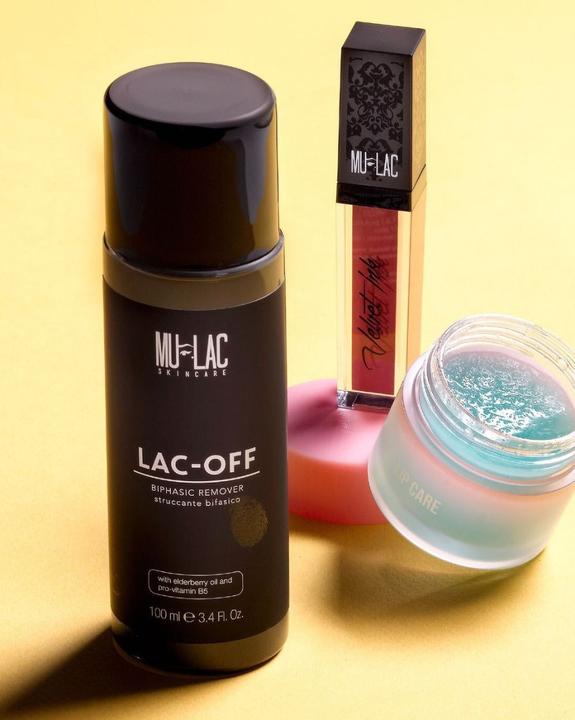 Actual product image Cosmetic Cosmetics LAC-OFF Makeup Remover Fast and Easy, Perfume and Alcohol Free Vegan 100ml (Cleaning cloths, 100 ml)