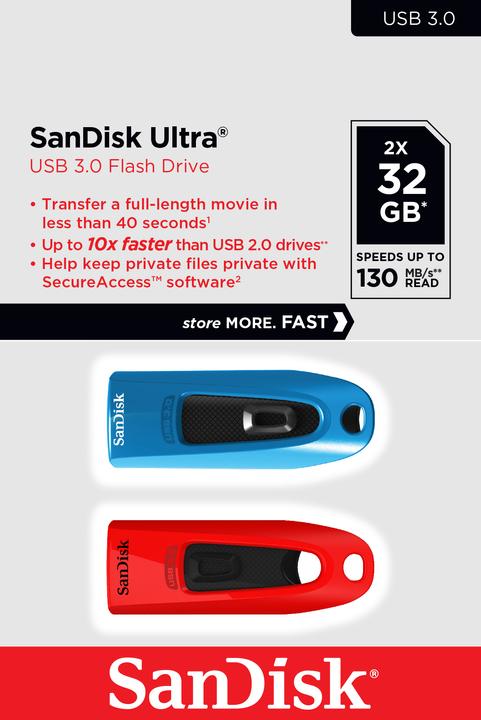 Immagine prodotto SanDisk Ultra (2-Pack) (32 GB, USB-A)