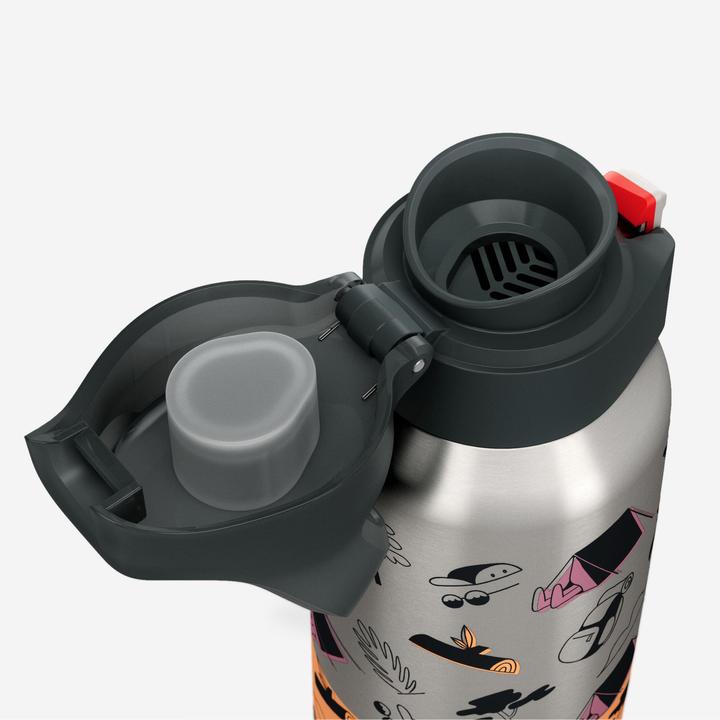 Image du produit Quechua Gourde 900 isotherme inox 0,5L bouchon à ouverture rapide pour la randonnée (0.50 l)