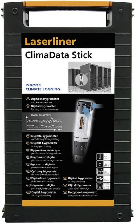 Produktbild Laserliner Luftfeuchtemessgerät (Hygrometer) ClimaData Stick