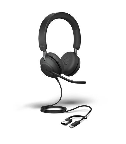 Actual product image GN Netcom JABRA Evolve2 40 SE UC Stereo USB C/A (Cable, USB-A)