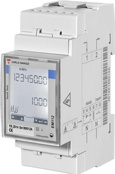 Image du produit Carlo Gavazzi Compteur d'énergie RS-485 276V IP51 5... 100 A EM112