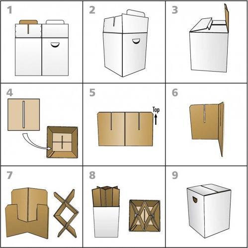 Actual product image TOP Cardboard stool