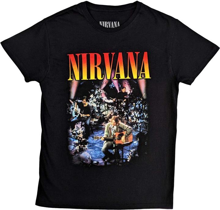Nirvana Adult Unplugged Photograph T-shirt (XL)