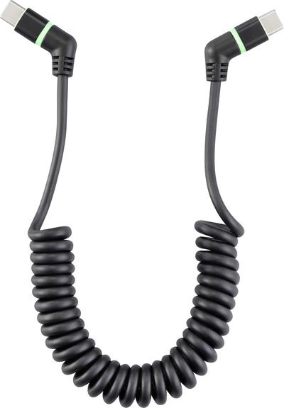 Immagine prodotto Renkforce USB-Ladekabel USB 2.0 USB-C® 0.13 m Schwarz Steckkontakte 360° drehbar (1.50 m, USB 2.0)