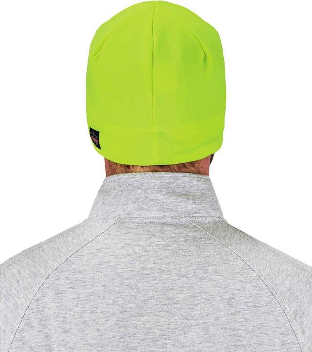 Actual product image Ergodyne Fleece cap N-Ferno 6804, with 4 LEDs, lime (One size)
