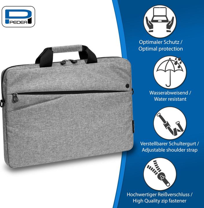 Immagine prodotto Pedea Borsa per laptop da 17,3 pollici (43,9 cm) FASHION Borsa a tracolla per notebook con tracolla (17.30", Universale, Acer, CV, ASUS)