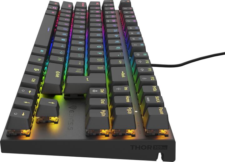 Actual product image Genesis THOR 303 | Mechanical Gaming Keyboard | Wired | US | Black | USB Type-A | Outemu Brown (US, Cable)