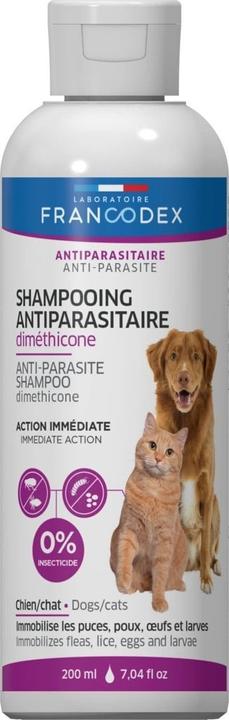Francodex Anti-Parasiten-Shampoo Für Hunde Und Katzen Mit Dimethicone (Katze, Hund, 200 ml)