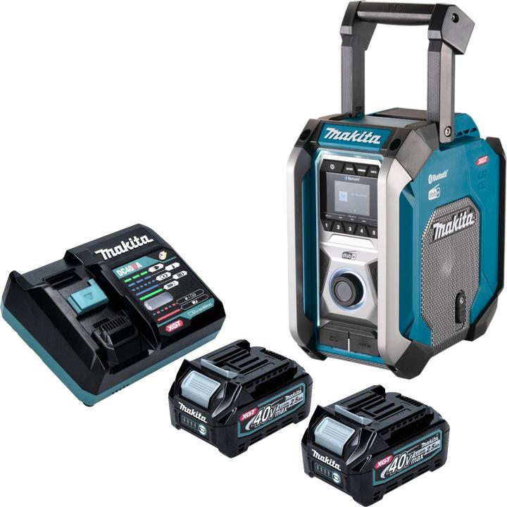 Produktbild Makita MR 007 GD201 Akku Baustellenradio 12 - 40 V max. Bluetooth DAB+ USB + 2x Akku 2,5 Ah + (FM, DAB+, Bluetooth)