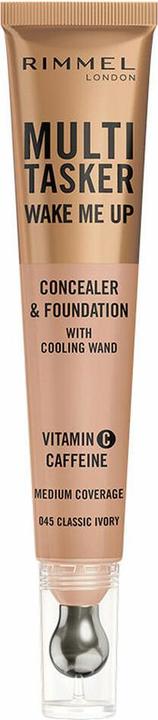 Actual product image Rimmel London Rimmel Multi-Tasker Wake Me Up Foundation & Concealer 20ml 045 Classic Ivory (045 Classic Ivory)