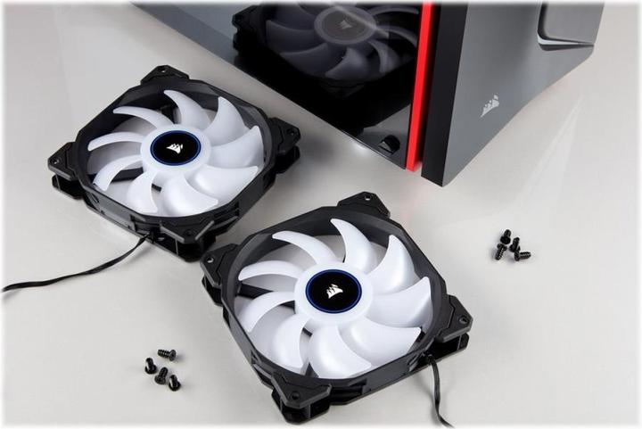 Actual product image Corsair LED Fan AF140-LED Low Noise Dual Pack (140 mm, 2 x)