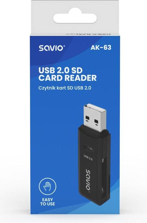 Produktbild Savio SD-Kartenleser USB 2.0 AK-63 (USB-A)