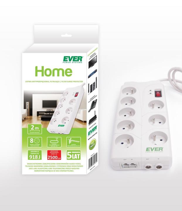 Productafbeelding Ever T/LZ05-HOM019/0000 Listwa filtrujaca Home (8 x, 2 m)