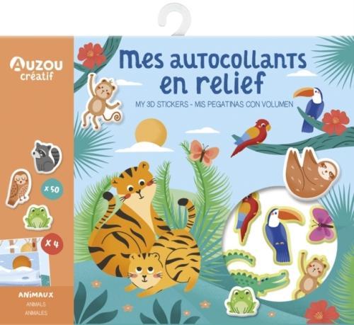 Auzou France Animaux : mes autocollants en relief