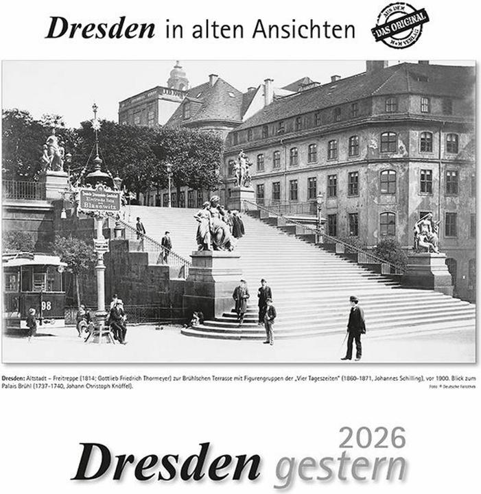 Produktbild Dresden gestern 2026 (29 x 32 cm, Harter Einband, Deutsch)