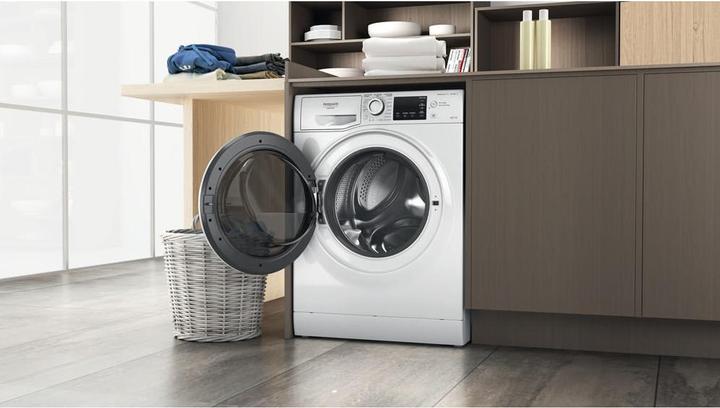 Produktbild Hotpoint Active NDB 10736 WA DE Waschtrockner Freistehend Frontlader Weiss D