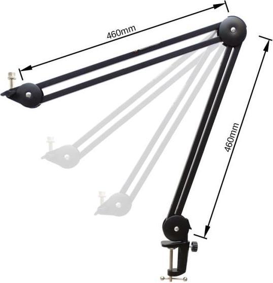 Produktbild keepdrum MS138 Gelenkarm-Stativ mit MS089SV Mikrofon-Spinne