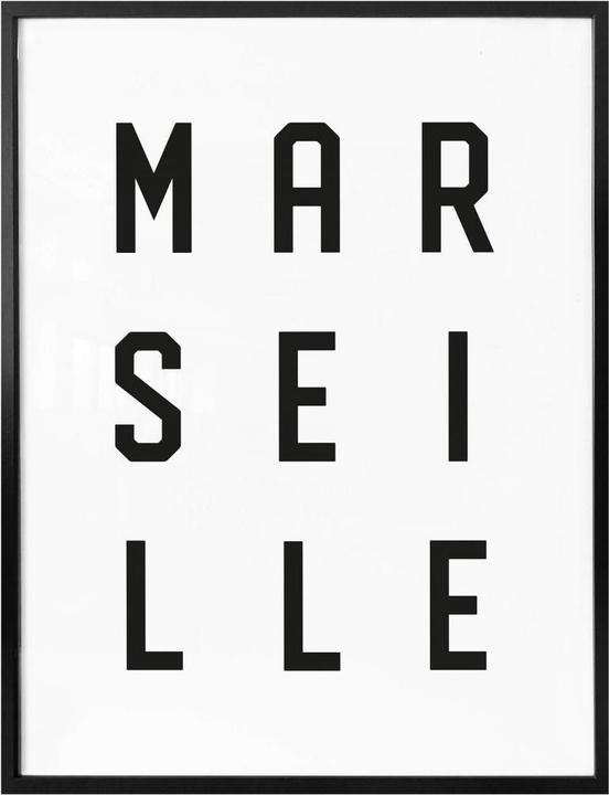 Image du produit Trenddeko Typographie Marseille (24 x 30 cm)
