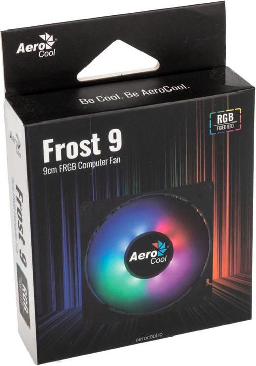 Actual product image AeroCool Frost 9 FRGB LED fan (90 mm)