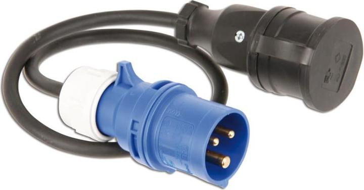 Produktbild PCE CEE Caravan Adapterleitung mit Deckel 230V 16A IP44 9007