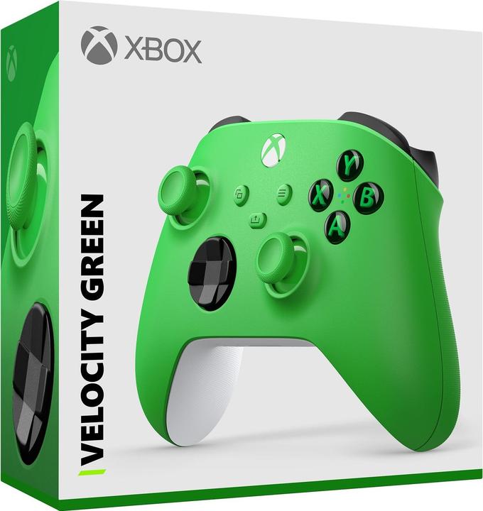 Actual product image Microsoft Xbox Wireless Controller - Velocity Green (PC, Xbox Series X, Xbox One X, Xbox One S, Xbox Series S)